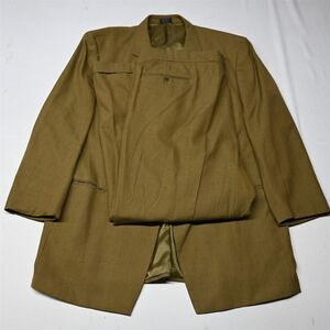 Soho 52R 46x32 Gold Brown Mustard Yellow‎ Mens Jacket Pants Suit